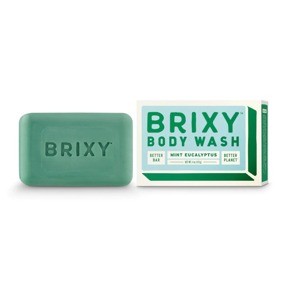 Brixy Body Wash Bar, Mint Eucalyptus, 4 Oz